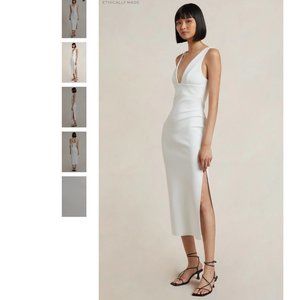 NWT!! Bec & Bridge Iris Midi Dress in Ivory, Size available in US 8 and US 2